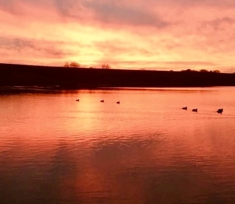 weiter Blick, Sonnenuntergang